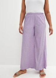 Pantalon large imprimé avec taille haute confortable, bpc bonprix collection