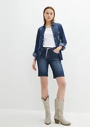 Jeans Bermuda Slim Fit Mid Waist, bonprix
