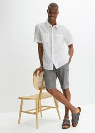 Mikrofaser Cargo-Bermuda, Regular Fit, bonprix
