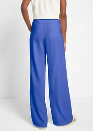 Pantalon palazzo en lin mélangé, coupe très large, bonprix