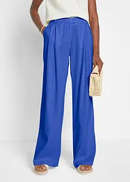 Pantalon palazzo en lin mélangé, coupe très large, bonprix