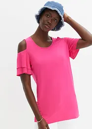 Long-Shirt mit Flügelärmeln und Cut-Outs, bonprix