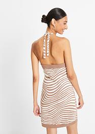 Neckholder-Kleid in Feinstrick, RAINBOW
