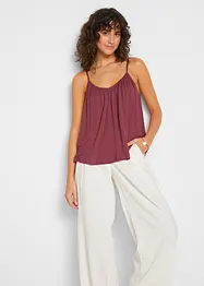Top à fines bretelles en viscose, bonprix