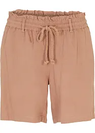 Leinen-Paperbag-Shorts, bonprix