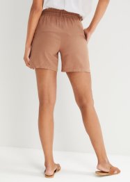 Leinen-Paperbag-Shorts, bonprix