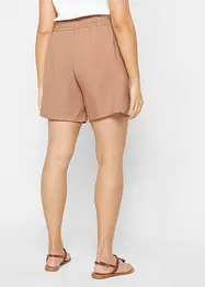 Leinen-Paperbag-Shorts, bonprix