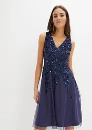 Robe avec paillettes appliquées, bonprix