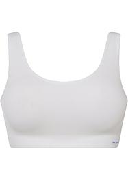 Geripptes Feel Comfort Seamless Bustier mit Spitze, bpc bonprix collection