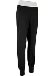 Joggpants mit Kontrastbündchen und Baumwolle, bonprix