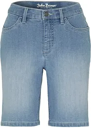 Bermuda en jean droit, taille mi-haute, bonprix