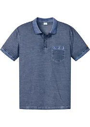 Poloshirt in gewaschener Optik, Kurzarm, bonprix