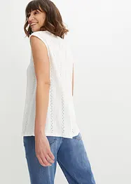 Top en broderie anglaise, bonprix