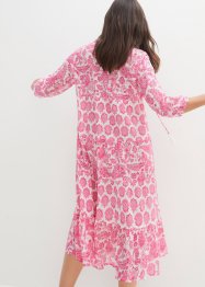 Crincle-Web-Baumwollmidikleid mit Taschen und 3/4- Arm, bpc bonprix collection