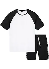 Shirt und kurze Hose (2-tlg.Set) aus reiner Bio-Baumwolle, bonprix