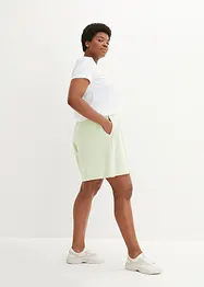 Short en jersey gaufré avec taille haute élastiquée, bpc bonprix collection