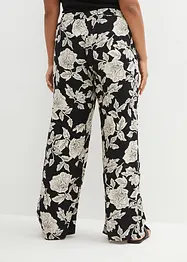 Pantalon palazzo imprimé en viscose, bonprix