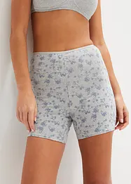 Lot de 4 boxers longs femme avec taille haute, avec coton, bonprix