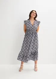 Robe midi à manches papillon, bonprix