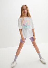 Mädchen Oversized-Shirt + Radler-Shorts  (2-tlg. Set), bpc bonprix collection