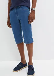 Lot de 2 bermudas longs en jean extensible, Regular Fit, bonprix