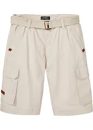 Bermuda cargo avec ceinture, Regular, bonprix