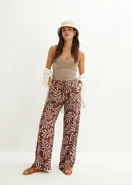 Pantalon palazzo imprimé en viscose, bonprix