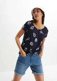 T-shirt imprimé à col rond, bonprix