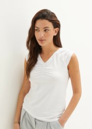 Shirttop mit V-Ausschnitt, bpc bonprix collection