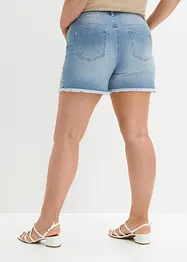 Short en jean à broderie, bonprix