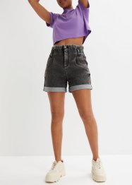 Paperbag Jeans-Shorts, RAINBOW