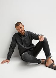 Chemise en jean, manches longues, John Baner JEANSWEAR