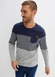 Langarmshirt mit Colourblocking, bonprix