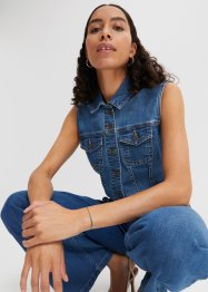 Verkürzte Jeansweste mit Positive Denim #1 Fabric, RAINBOW