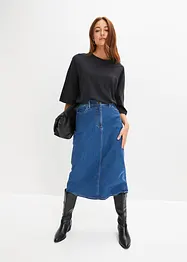 Oversize-Shirt aus elastischem Bio-Baumwoll-Mix, bonprix
