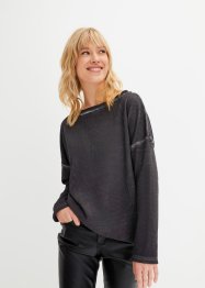 Sweatshirt im Used-Look mit Rückenausschnitt, RAINBOW