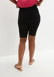 Bequeme High-Waist-Radler aus Rippjersey, bonprix