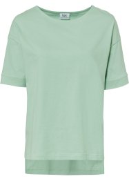 Oversize Baumwoll-T-Shirt mit Seitenschlitzen, bpc bonprix collection