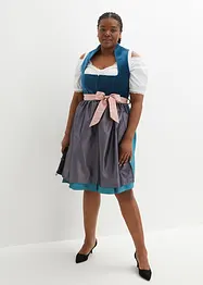 Dirndl mit Samt in Midilänge (2-tlg.Set), bpc bonprix collection