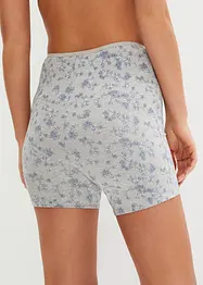 Lot de 4 boxers coton femme longs, taille haute, bonprix