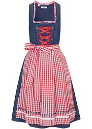 Dirndl in Jeansoptik mit Schürze, knieumspielend (2-tlg.Set), bpc bonprix collection