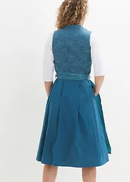 Dirndl à motif jacquard et tablier longueur midi (Ens. 2 pces.), bonprix