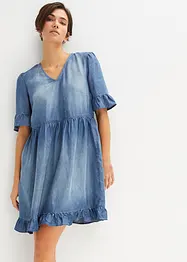 Robe en jean avec volants, bonprix