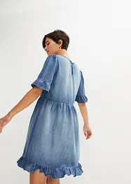 Robe en jean avec volants, bonprix