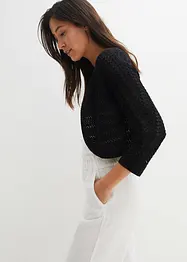 Bolero in Häkel-Optik, halbarm, bonprix