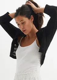 Bolero in Häkel-Optik, halbarm, bonprix
