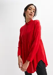 Longbluse mit Knopfleiste aus Viskose, bonprix