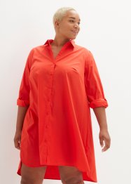 Mini-Blusenkleid mit abgerundetem Saum aus Web, bpc bonprix collection