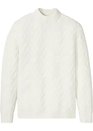 Stehkragenpullover mit Struktur, bpc bonprix collection