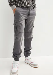 Regular Fit Sweat-Jeans mit Cargotaschen, Straight, bonprix